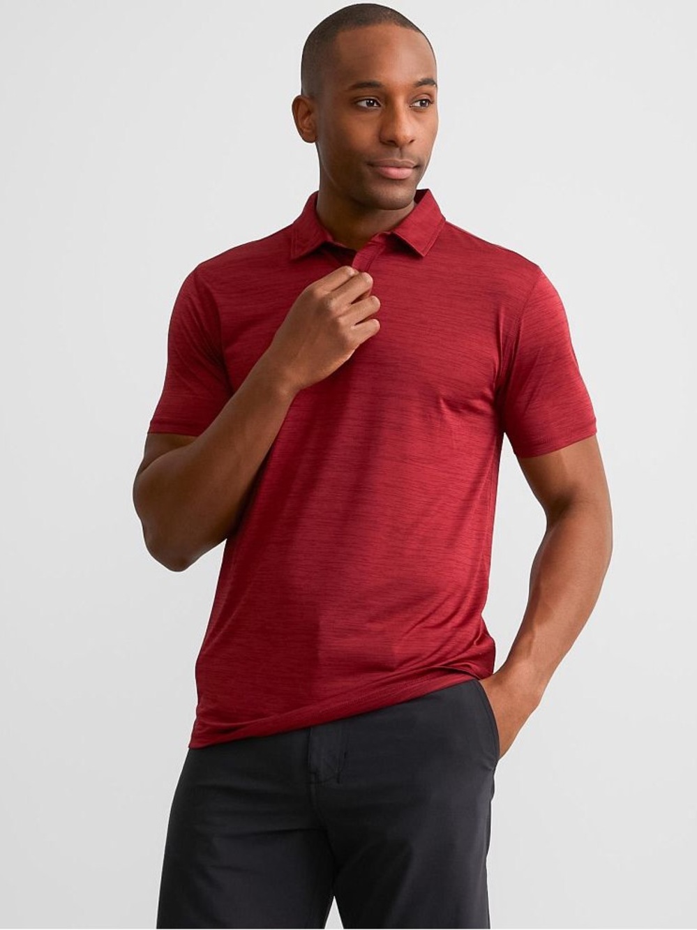 BKE Wilder Performance Polo in Red
